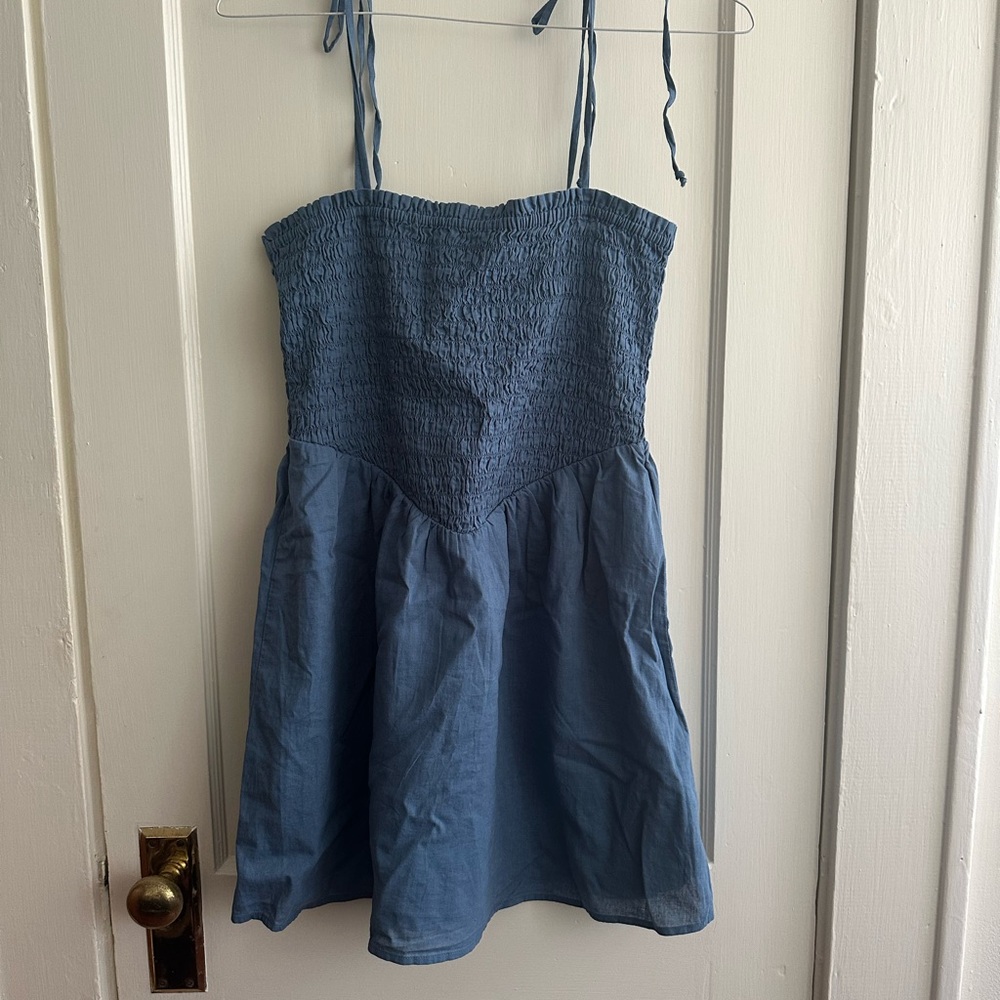 American Eagle Outfitters Denim Blue Mini Dress